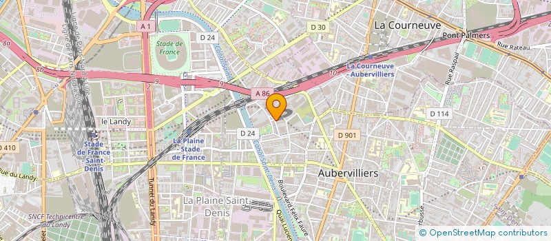 localisation de l'entreprise MONSIEUR YAHYA TCHIECH à AUBERVILLIERS