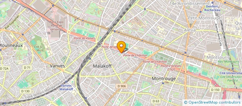 localisation de l'entreprise MONSIEUR YAHYIA EL HOUMSI  MALAKOFF