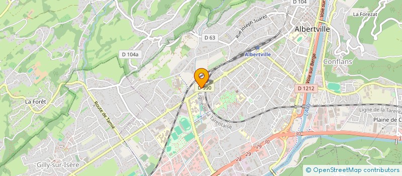 localisation de l'entreprise MONSIEUR YAKUB BOJDO  ALBERTVILLE