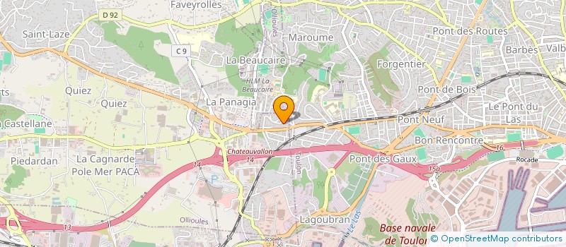 localisation de l'entreprise MONSIEUR YAKUP ASLAN  OLLIOULES