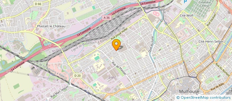 localisation de l'entreprise MONSIEUR YAKUP OZDEMIR  MULHOUSE