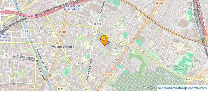 localisation de l'entreprise MONSIEUR YALA HADDAG  AUBERVILLIERS