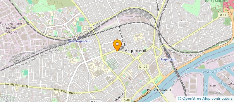 localisation de l'entreprise MONSIEUR YALA LEMA  ARGENTEUIL