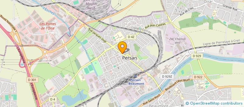 localisation de l'entreprise MONSIEUR YAMADOU KABOUTE  PERSAN