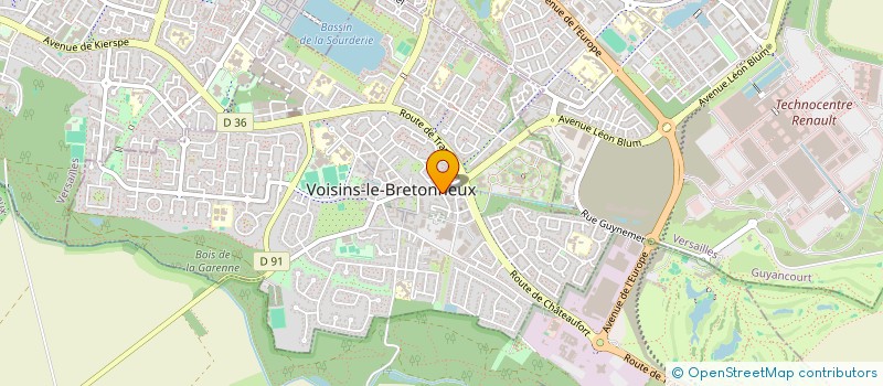 localisation de l'entreprise MONSIEUR YAMADOU KEITA  VOISINS-LE-BRETONNEUX