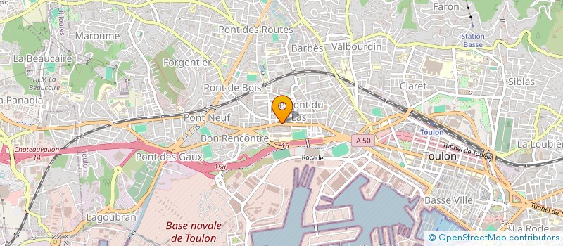 localisation de l'entreprise MONSIEUR YAMIC JEANTON à TOULON