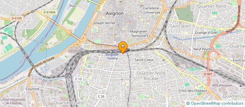 localisation de l'entreprise MONSIEUR YAMIN AHOUANSOU  AVIGNON