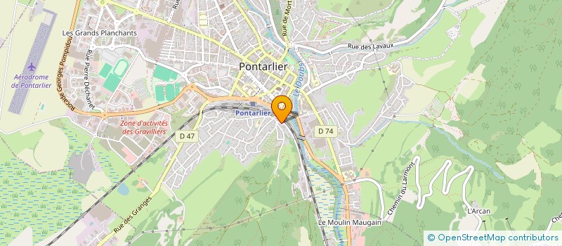 localisation de l'entreprise MONSIEUR YAMINE BENDAOUD  PONTARLIER