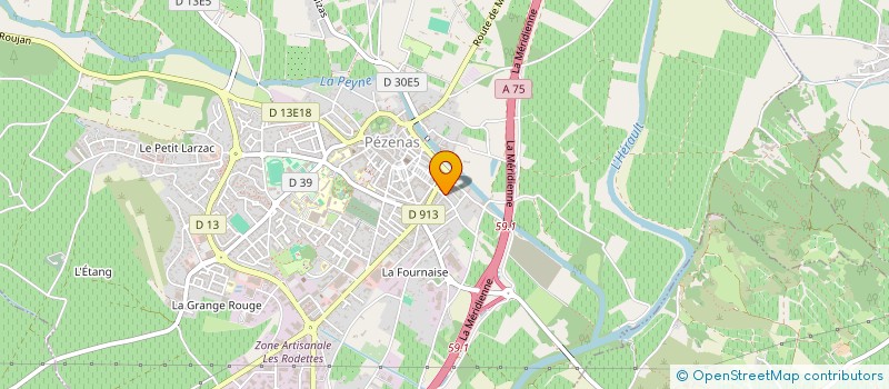 localisation de l'entreprise MONSIEUR YAMINE BOUZIZ à PEZENAS