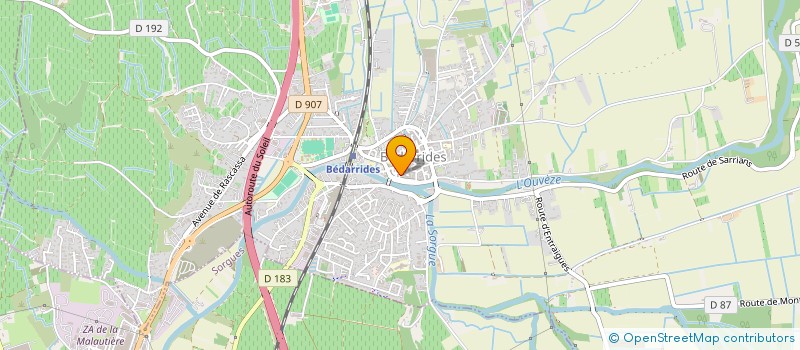 localisation de l'entreprise MONSIEUR YAMINE YOUSSEF  BEDARRIDES