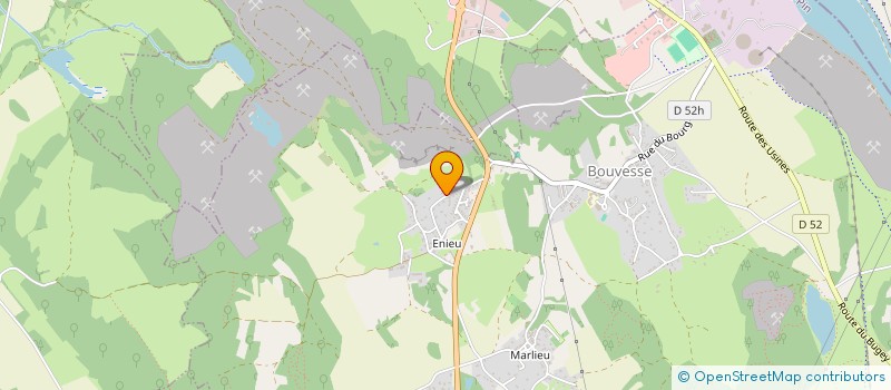 localisation de l'entreprise MONSIEUR YAN BUISSON  BOUVESSE-QUIRIEU