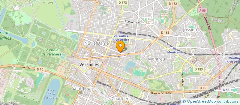 localisation de l'entreprise MONSIEUR YAN CIRER à VERSAILLES