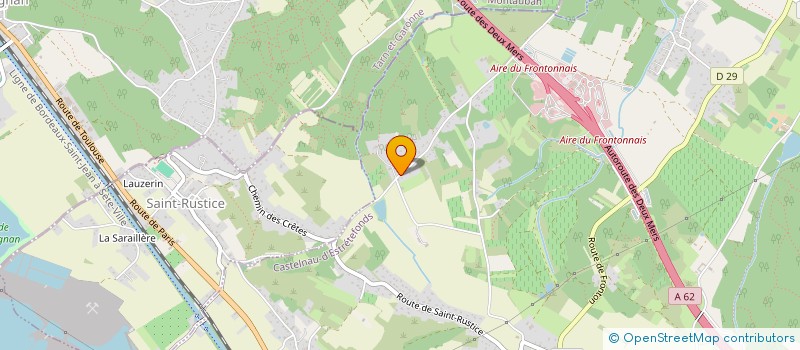 localisation de l'entreprise MONSIEUR YAN DELCROIX  CASTELNAU-D'ESTRETEFONDS