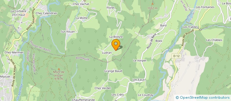 localisation de l'entreprise MONSIEUR YAN FOREL  SAINT-ANDRE-DE-BOEGE