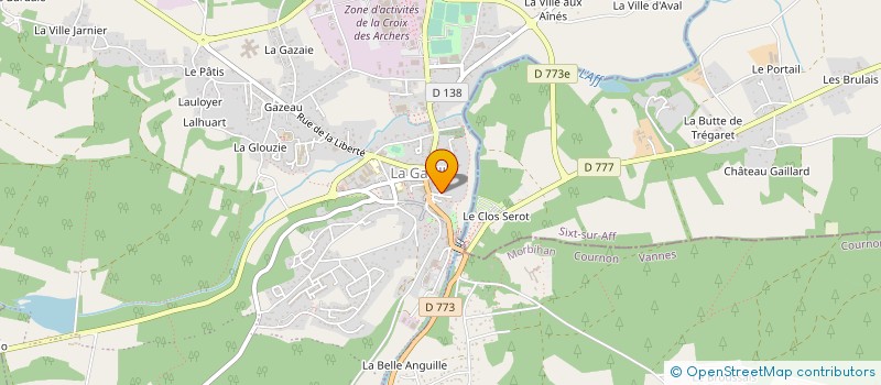 localisation de l'entreprise MONSIEUR YAN HUBLOT  LA GACILLY