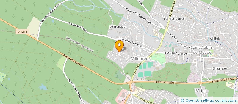 localisation de l'entreprise MONSIEUR YAN HUITRIC  SAINT-AUBIN-DE-MEDOC