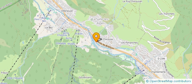 localisation de l'entreprise MONSIEUR YAN LE GROS  LA SALLE-LES-ALPES