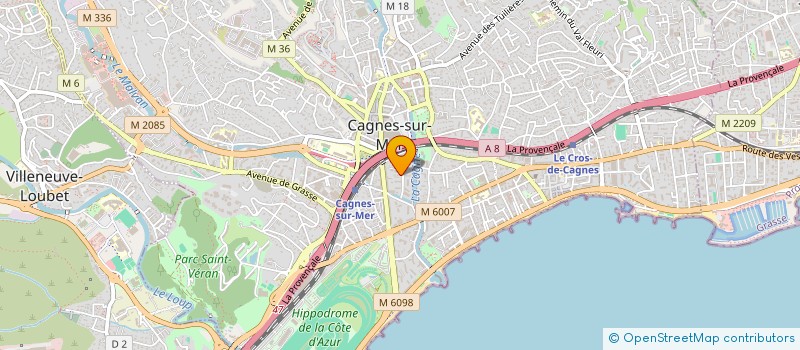 localisation de l'entreprise MONSIEUR YAN MARICHY  CAGNES-SUR-MER