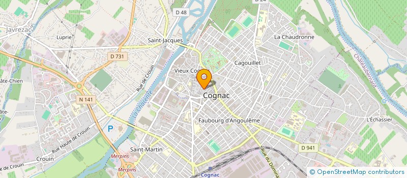 localisation de l'entreprise MONSIEUR YAN METEAU à COGNAC