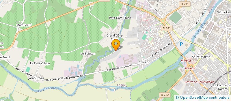 localisation de l'entreprise MONSIEUR YAN SEGUIN à COGNAC