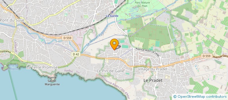 localisation de l'entreprise MONSIEUR YAN TABAROT  LE PRADET