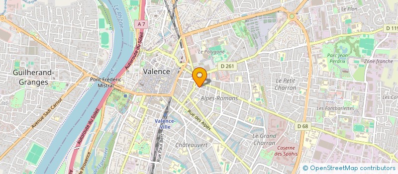 localisation de l'entreprise MONSIEUR YANAEL FAUCHET à VALENCE