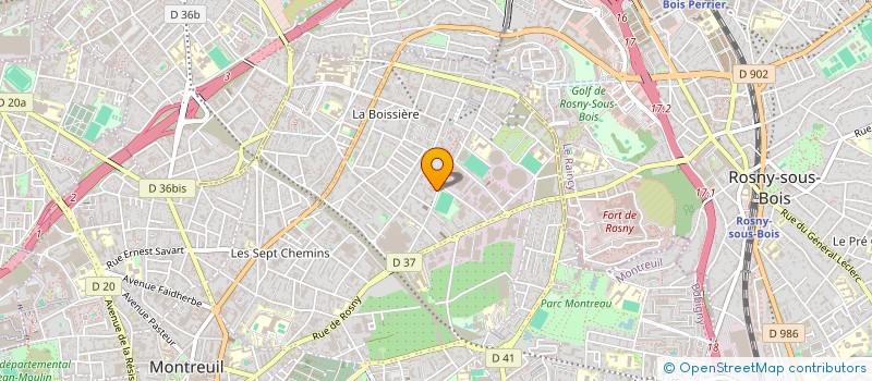 localisation de l'entreprise MONSIEUR YANCALOU BARADJI à MONTREUIL
