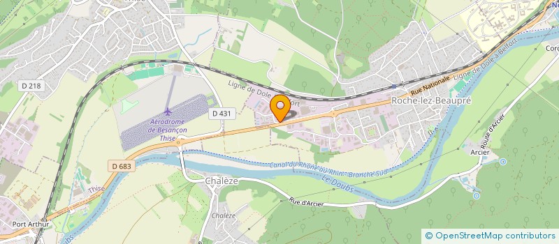 localisation de l'entreprise MONSIEUR YANDZA AKAMBO YANDZA  ROCHE-LEZ-BEAUPRE