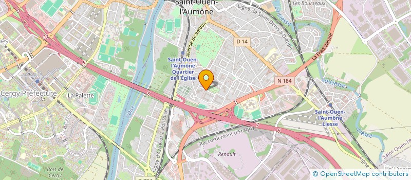 localisation de l'entreprise MONSIEUR YANESSEE TALEB  SAINT-OUEN-L'AUMONE
