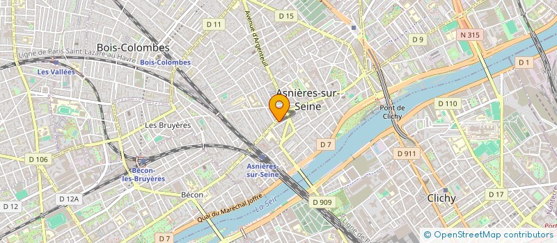 localisation de l'entreprise MONSIEUR YANG WANG à ASNIERES-SUR-SEINE