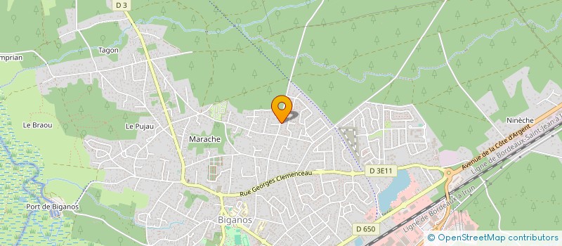 localisation de l'entreprise MONSIEUR YANI MADEBOS  BIGANOS