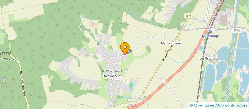 localisation de l'entreprise MONSIEUR YANI MOKRANI  RIBECOURT-DRESLINCOURT