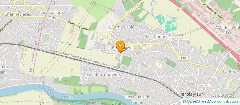 localisation de l'entreprise MONSIEUR YANICE DJIDEL  HERBLAY-SUR-SEINE