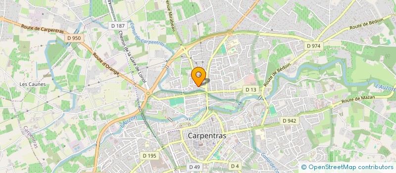 localisation de l'entreprise MONSIEUR YANICE ERPELDING  CARPENTRAS