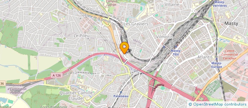 localisation de l'entreprise MONSIEUR YANICE KOUVIBIDILA  PALAISEAU