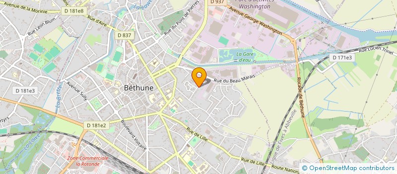 localisation de l'entreprise MONSIEUR YANICH DOUCHEZ à BETHUNE