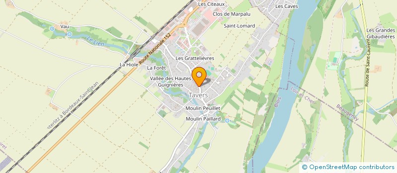 localisation de l'entreprise MONSIEUR YANICK COUDIERE  TAVERS