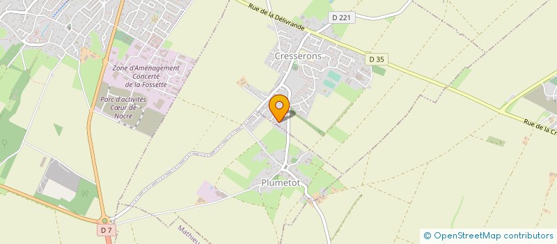 localisation de l'entreprise MONSIEUR YANICK DESMARAIS  CRESSERONS