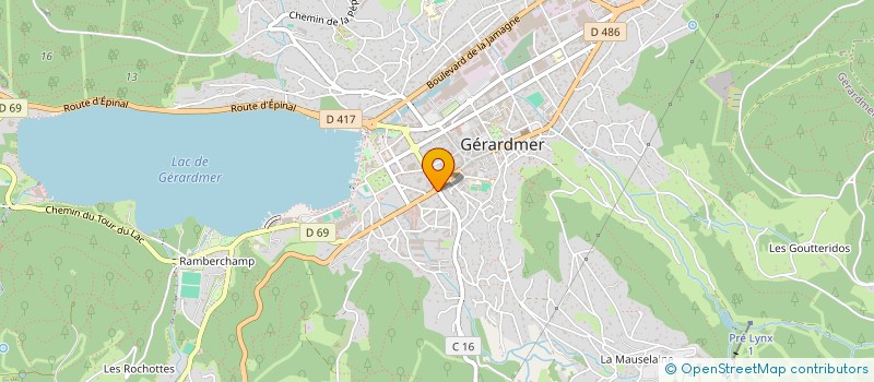 localisation de l'entreprise MONSIEUR YANICK FRETEL à GERARDMER