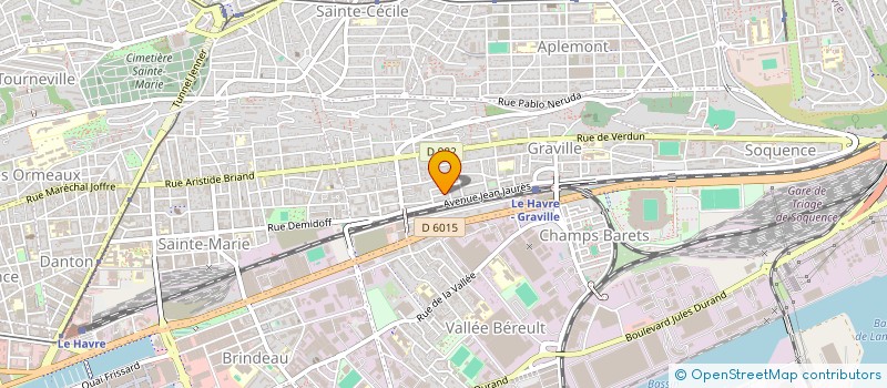 localisation de l'entreprise MONSIEUR YANICK JEGOUX à LE HAVRE