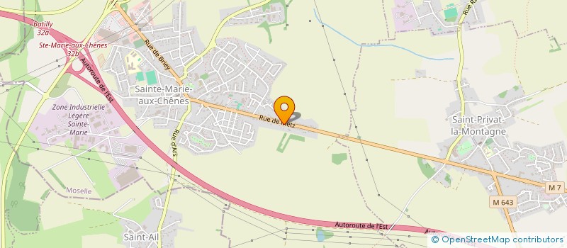 localisation de l'entreprise MONSIEUR YANICK JOHANNES  SAINTE-MARIE-AUX-CHENES