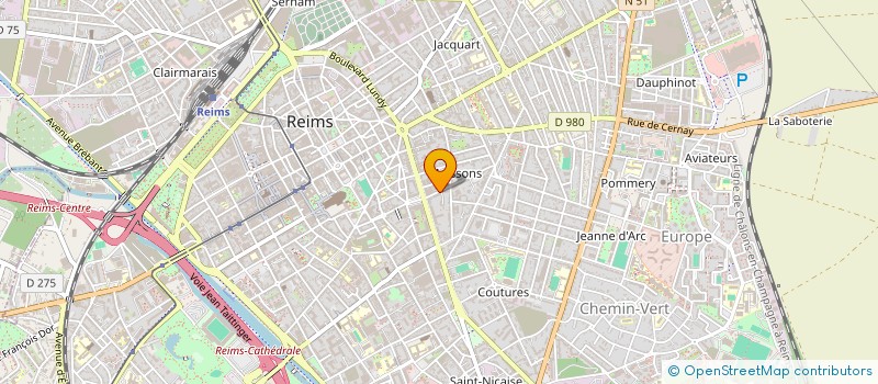 localisation de l'entreprise MONSIEUR YANICK KOBIANGA  REIMS