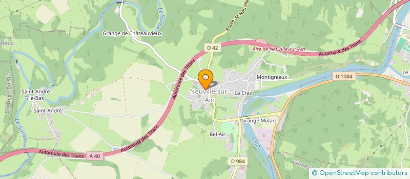 localisation de l'entreprise MONSIEUR YANICK LACOMBE  NEUVILLE-SUR-AIN