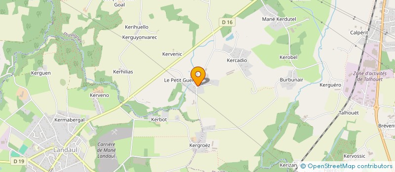 localisation de l'entreprise MONSIEUR YANICK LECOMTE  PLUVIGNER