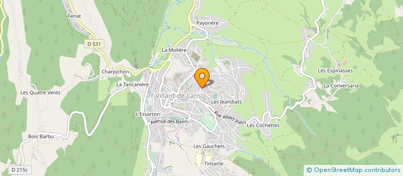 localisation de l'entreprise MONSIEUR YANICK MADELENAT  VILLARD-DE-LANS