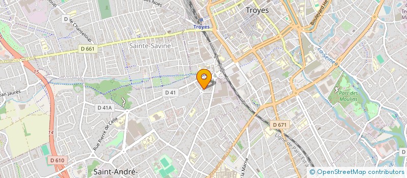 localisation de l'entreprise MONSIEUR YANICK MBEM  SAINT-ANDRE-LES-VERGERS