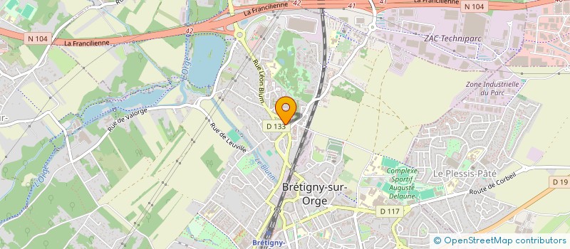localisation de l'entreprise MONSIEUR YANICK NTONGO à BRETIGNY-SUR-ORGE