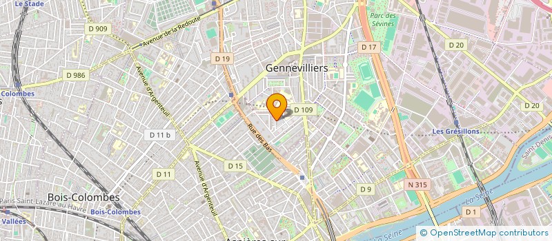 localisation de l'entreprise MONSIEUR YANIS ABDIOU  GENNEVILLIERS