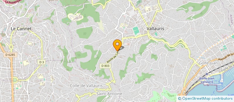 localisation de l'entreprise MONSIEUR YANIS ADJIMI à VALLAURIS