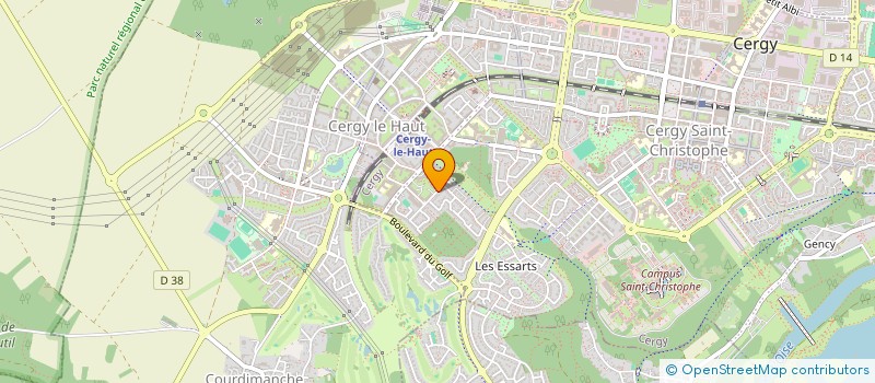 localisation de l'entreprise MONSIEUR YANIS AHERMOUCH  CERGY